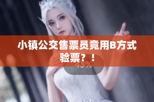 小镇公交售票员竟用B方式验票？！