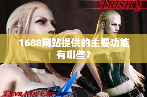 1688网站提供的主要功能有哪些？