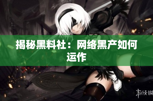 揭秘黑料社：网络黑产如何运作