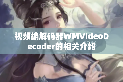 视频编解码器WMVideoDecoder的相关介绍