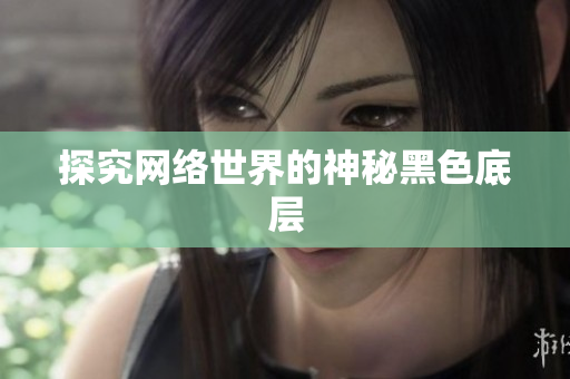 探究网络世界的神秘黑色底层