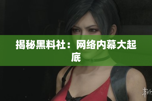 揭秘黑料社：网络内幕大起底