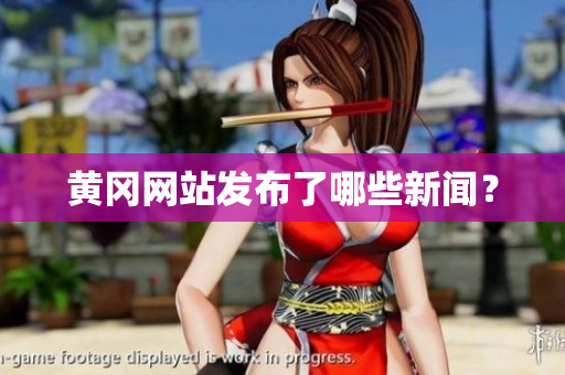 黄冈网站发布了哪些新闻？