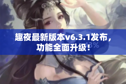 趣夜最新版本v6.3.1发布，功能全面升级！