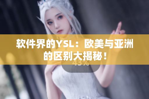 软件界的YSL：欧美与亚洲的区别大揭秘！