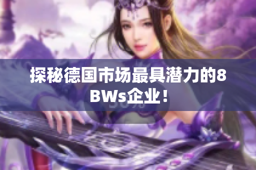 探秘德国市场最具潜力的8BWs企业！