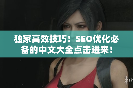 独家高效技巧！SEO优化必备的中文大全点击进来！