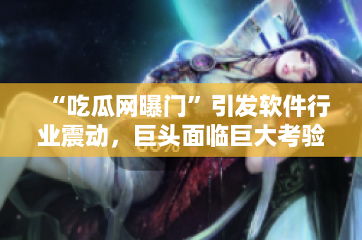 “吃瓜网曝门”引发软件行业震动，巨头面临巨大考验！