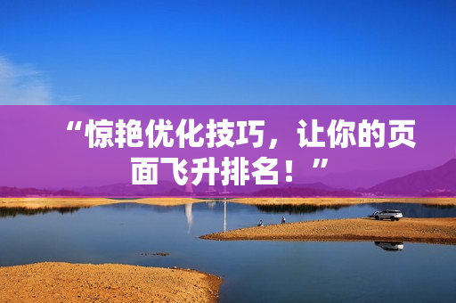 “惊艳优化技巧，让你的页面飞升排名！”