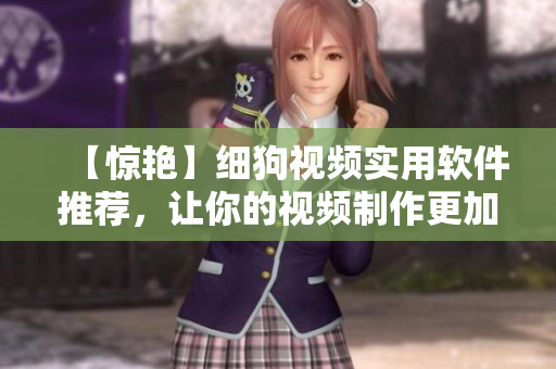 【惊艳】细狗视频实用软件推荐，让你的视频制作更加高效！