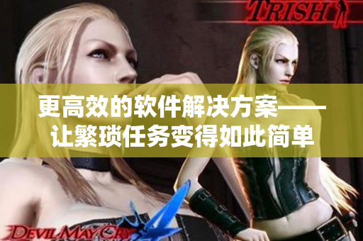 更高效的软件解决方案——让繁琐任务变得如此简单