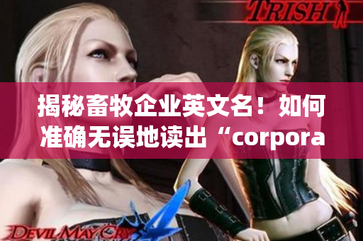 揭秘畜牧企业英文名！如何准确无误地读出“corporation”？
