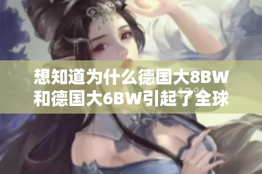 想知道为什么德国大8BW和德国大6BW引起了全球关注吗？
