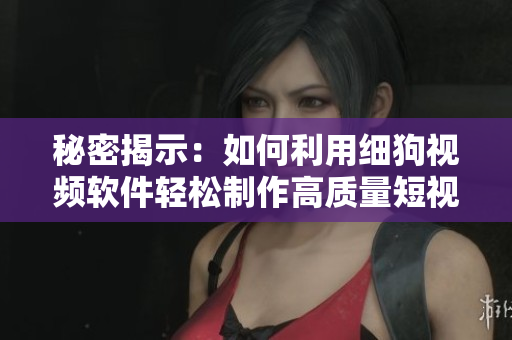 秘密揭示：如何利用细狗视频软件轻松制作高质量短视频