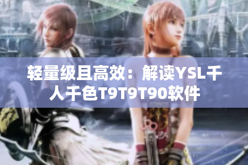 轻量级且高效：解读YSL千人千色T9T9T90软件