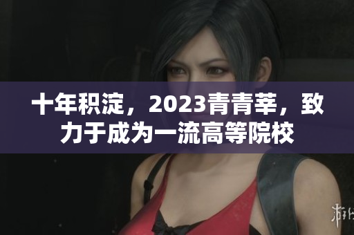 十年积淀，2023青青莘，致力于成为一流高等院校