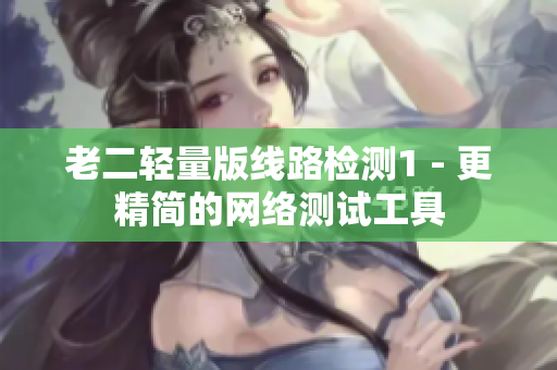 老二轻量版线路检测1 - 更精简的网络测试工具