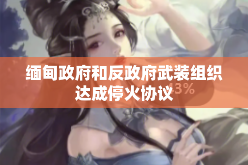 缅甸政府和反政府武装组织达成停火协议