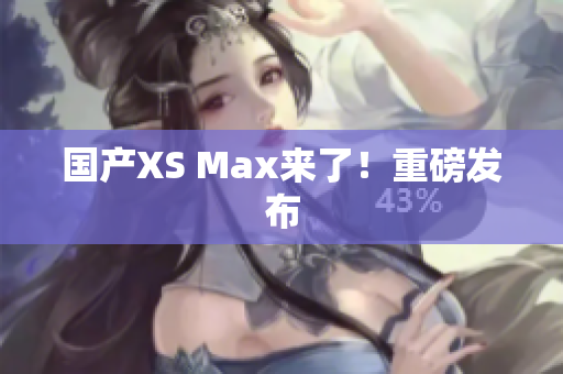 国产XS Max来了！重磅发布
