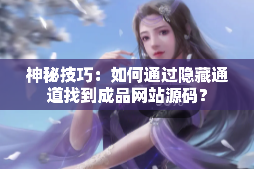 神秘技巧：如何通过隐藏通道找到成品网站源码？