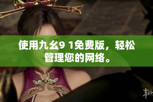 使用九幺9 1免费版，轻松管理您的网络。