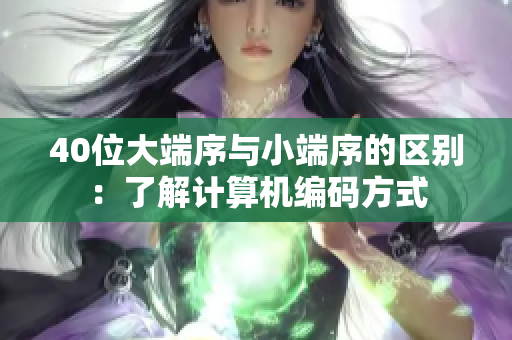 40位大端序与小端序的区别：了解计算机编码方式