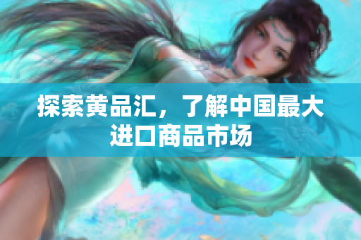 探索黄品汇，了解中国最大进口商品市场