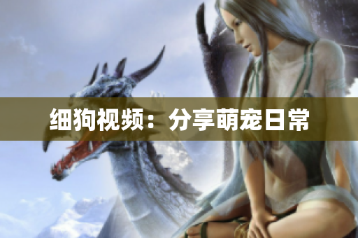 细狗视频：分享萌宠日常
