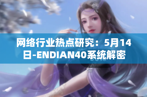网络行业热点研究：5月14日-ENDIAN40系统解密