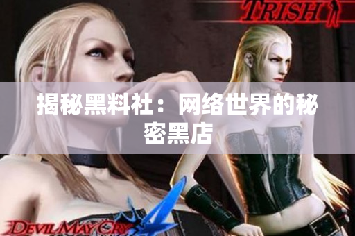 揭秘黑料社：网络世界的秘密黑店