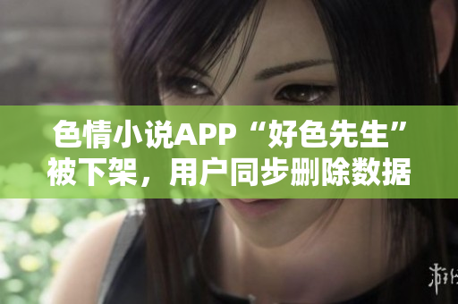 色情小说APP“好色先生”被下架，用户同步删除数据