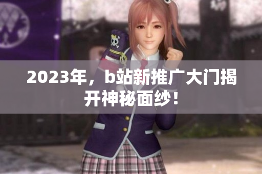 2023年，b站新推广大门揭开神秘面纱！