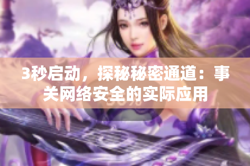3秒启动，探秘秘密通道：事关网络安全的实际应用