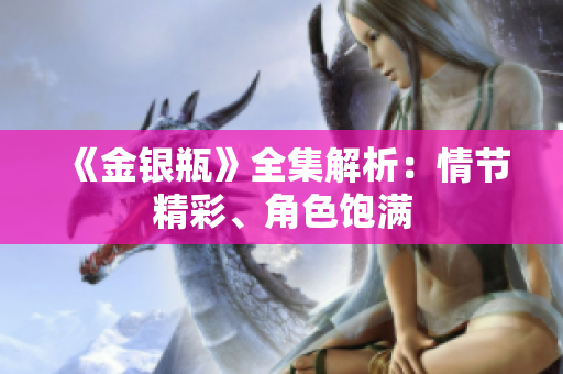 《金银瓶》全集解析：情节精彩、角色饱满