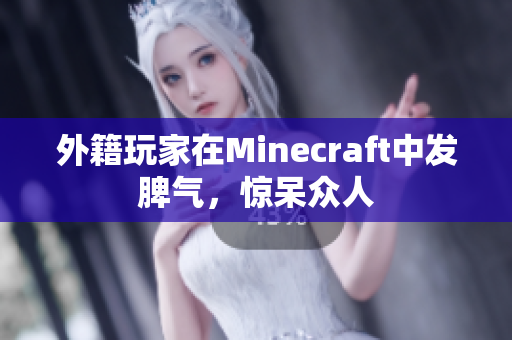 外籍玩家在Minecraft中发脾气，惊呆众人