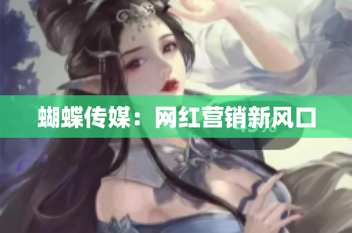 蝴蝶传媒：网红营销新风口