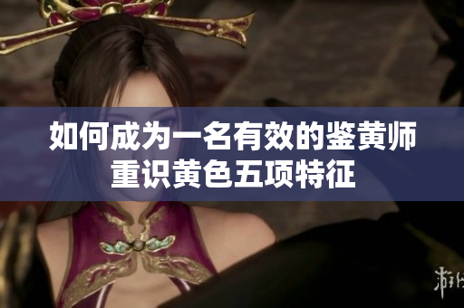 如何成为一名有效的鉴黄师重识黄色五项特征