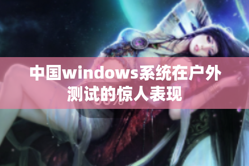 中国windows系统在户外测试的惊人表现