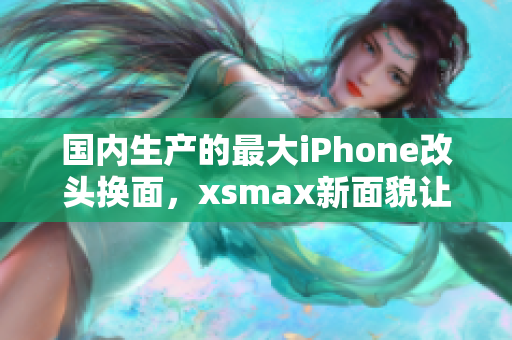 国内生产的最大iPhone改头换面，xsmax新面貌让人惊艳