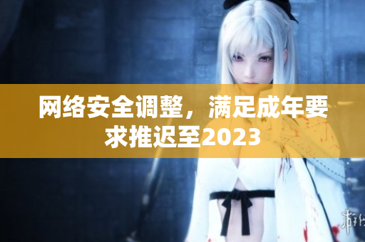 网络安全调整，满足成年要求推迟至2023