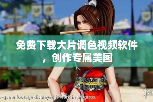 免费下载大片调色视频软件，创作专属美图