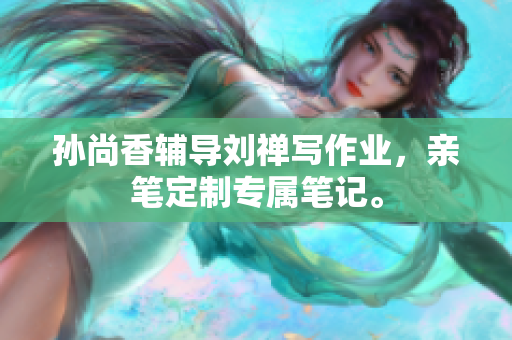 孙尚香辅导刘禅写作业，亲笔定制专属笔记。