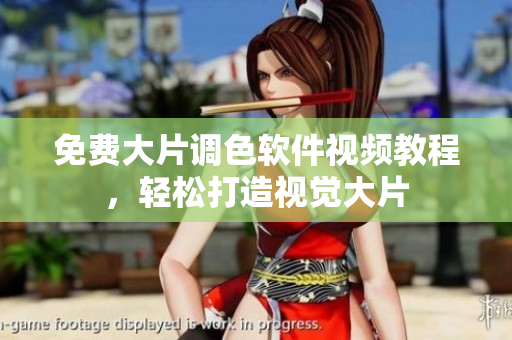 免费大片调色软件视频教程，轻松打造视觉大片