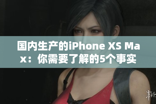 国内生产的iPhone XS Max：你需要了解的5个事实