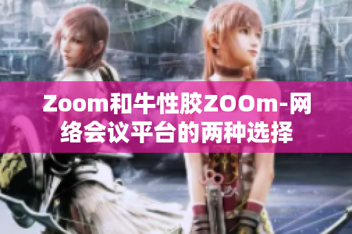 Zoom和牛性胶ZOOm-网络会议平台的两种选择