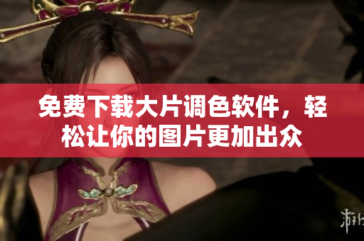 免费下载大片调色软件，轻松让你的图片更加出众