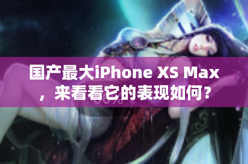 国产最大iPhone XS Max，来看看它的表现如何？