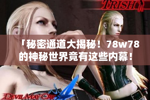 「秘密通道大揭秘！78w78的神秘世界竟有这些内幕！」