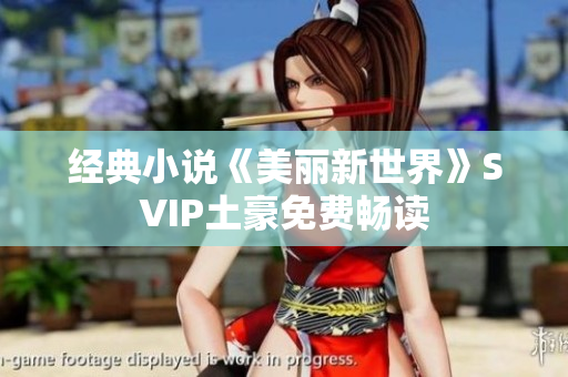 经典小说《美丽新世界》SVIP土豪免费畅读
