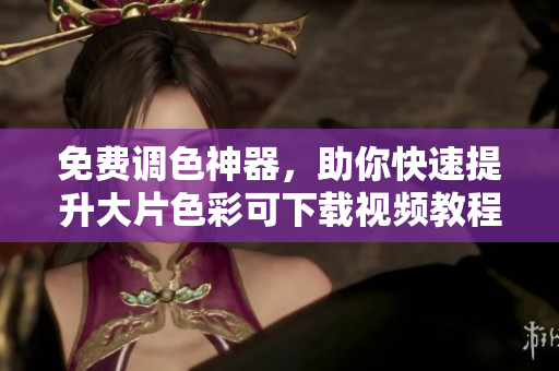 免费调色神器，助你快速提升大片色彩可下载视频教程